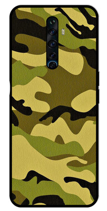 Army Pattern Metal Mobile Case for Oppo Reno 2Z