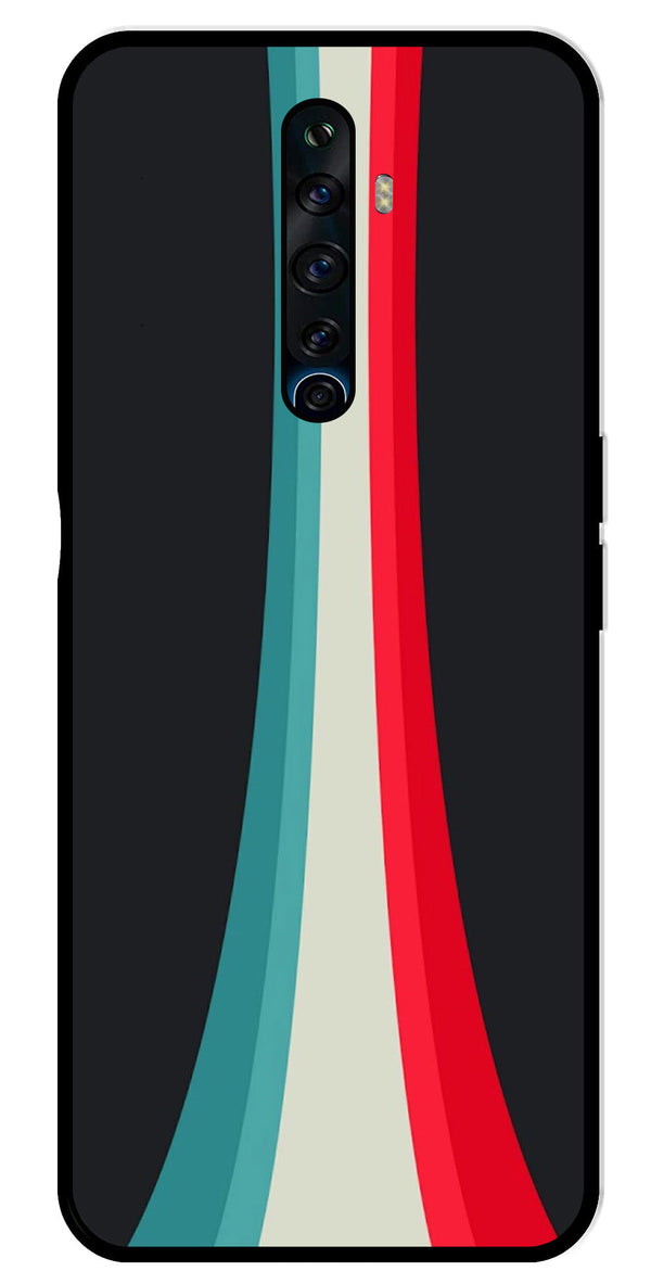 Modern Art Colorful Metal Mobile Case for Oppo Reno 2Z   (Design No -48)