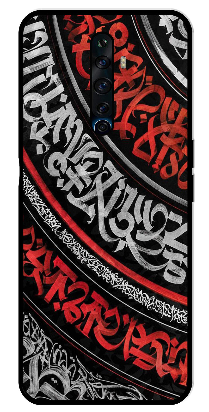 Qalander Art Metal Mobile Case for Oppo Reno 2Z   (Design No -49)