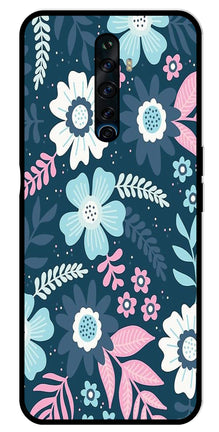 Flower Leaves Design Metal Mobile Case for Oppo Reno 2Z
