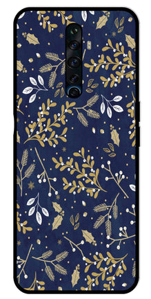 Floral Pattern  Metal Mobile Case for Oppo Reno 2Z