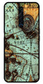 Map Design Metal Mobile Case for Oppo Reno 2Z   (Design No -54)