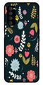 Floral Pattern2 Metal Mobile Case for Oppo Reno 4 Pro   (Design No -12)