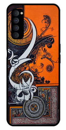 Qalander Art Metal Mobile Case for Oppo Reno 4 Pro