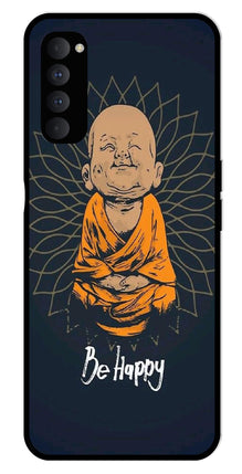 Be Happy Metal Mobile Case for Oppo Reno 4 Pro
