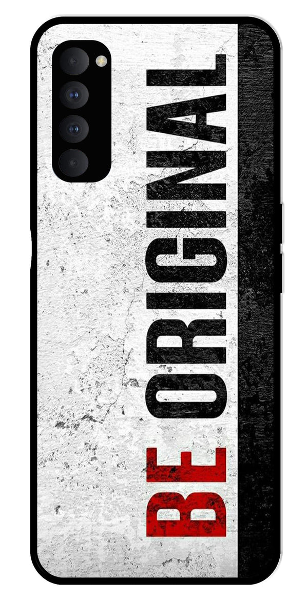 Be Original Metal Mobile Case for Oppo Reno 4 Pro   (Design No -38)
