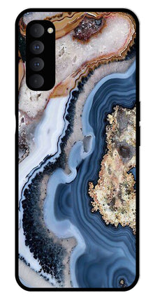 Marble Design Metal Mobile Case for Oppo Reno 4 Pro