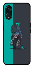 Bike Lover Metal Mobile Case for Oppo Reno 5F   (Design No -05)