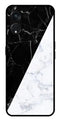 Black White Marble Design Metal Mobile Case for Oppo Reno 8T   (Design No -09)