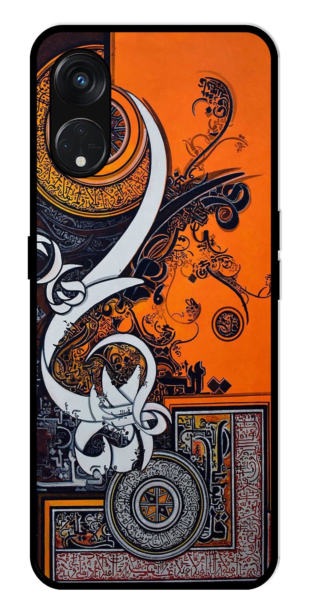 Qalander Art Metal Mobile Case for Oppo Reno 5F   (Design No -16)