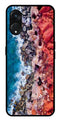 Sea Shore Metal Mobile Case for Oppo Reno 8T   (Design No -18)