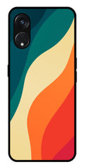 Muted Rainbow Metal Mobile Case for Oppo Reno 5F   (Design No -39)