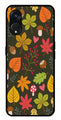 Leaves Design Metal Mobile Case for Oppo Reno 8T   (Design No -51)