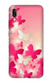 White Pick Butterflies Case for Vivo V11 Pro