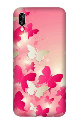 White Pick Butterflies Case for Vivo V11 Pro