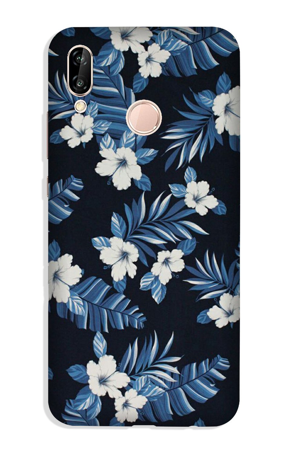 White flowers Blue Background2 Case for Vivo Y95/ Y93