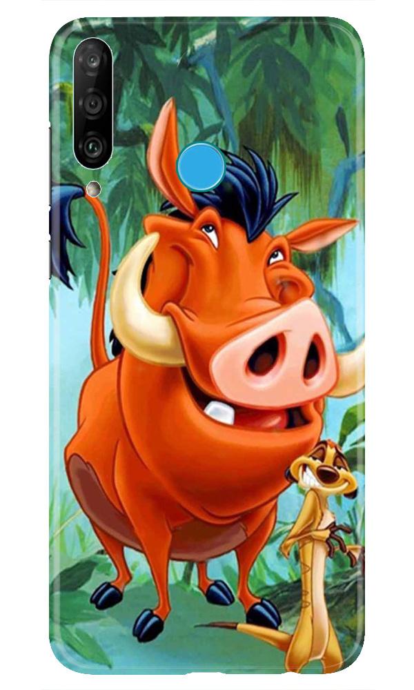 Timon and Pumbaa Mobile Back Case for Huawei P30 Lite (Design - 305)