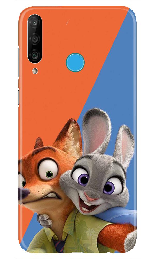 Cartoon Mobile Back Case for Huawei P30 Lite (Design - 346)