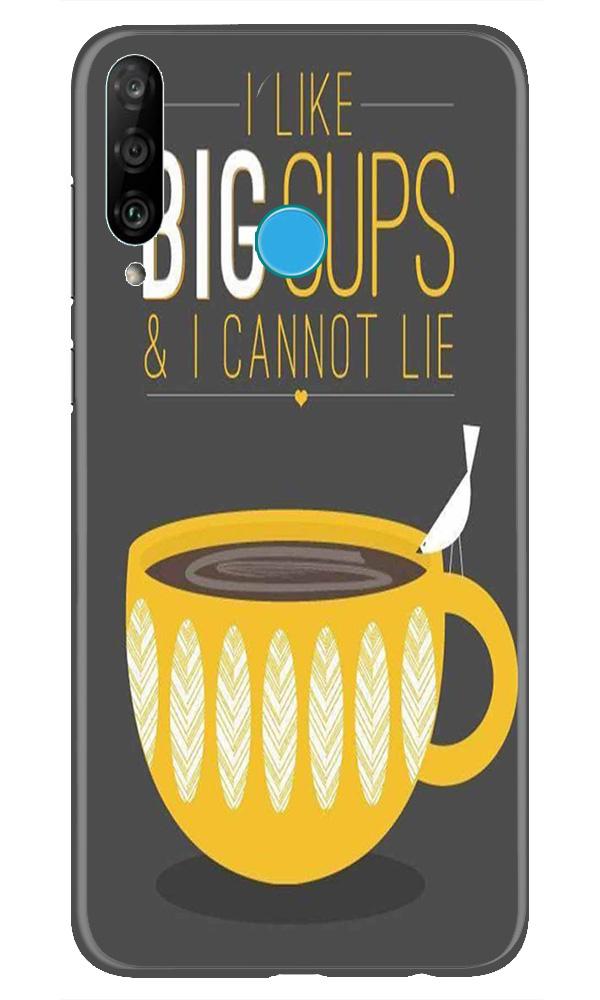 Big Cups Coffee Mobile Back Case for Huawei P30 Lite (Design - 352)