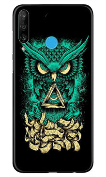 Owl Mobile Back Case for Huawei P30 Lite (Design - 358)