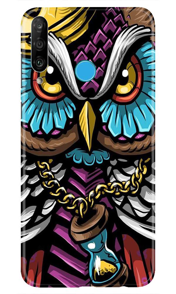 Owl Mobile Back Case for Huawei P30 Lite (Design - 359)