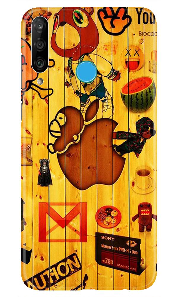Wooden Texture Mobile Back Case for Huawei P30 Lite (Design - 367)