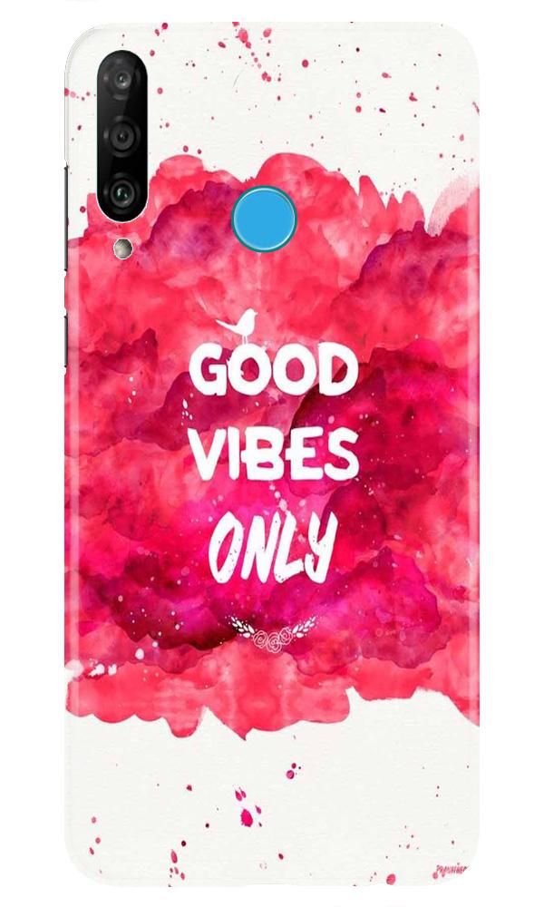Good Vibes Only Mobile Back Case for Huawei P30 Lite (Design - 393)