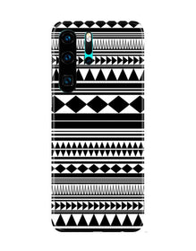 Black white Pattern Mobile Back Case for Huawei P30 Pro (Design - 5)