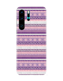 Zigzag line pattern3 Mobile Back Case for Huawei P30 Pro (Design - 11)
