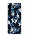 White flowers Blue Background2 Case for Huawei P30 Pro