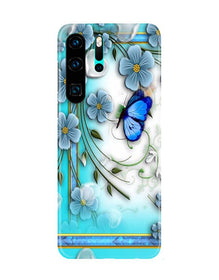 Blue Butterfly Mobile Back Case for Huawei P30 Pro (Design - 21)