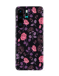 Rose Black Background Case for Huawei P30 Pro