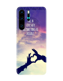 Fall in love Mobile Back Case for Huawei P30 Pro (Design - 50)