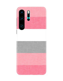 Pink white pattern Mobile Back Case for Huawei P30 Pro (Design - 55)