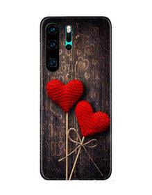 Red Hearts Mobile Back Case for Huawei P30 Pro (Design - 80)