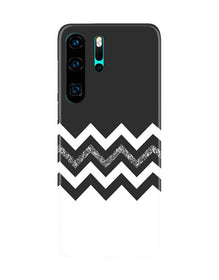 Black white Pattern2Mobile Back Case for Huawei P30 Pro (Design - 83)
