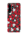 Red White Hearts Case for Huawei P30 Pro  (Design - 105)