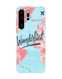 Wonderlust Travel Mobile Back Case for Huawei P30 Pro (Design - 223)