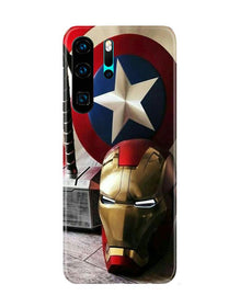 Ironman Captain America Mobile Back Case for Huawei P30 Pro (Design - 254)