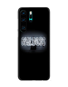 Girl Boss Black Mobile Back Case for Huawei P30 Pro (Design - 268)
