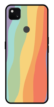 Muted Rainbow Metal Mobile Case for Google Pixel 4A