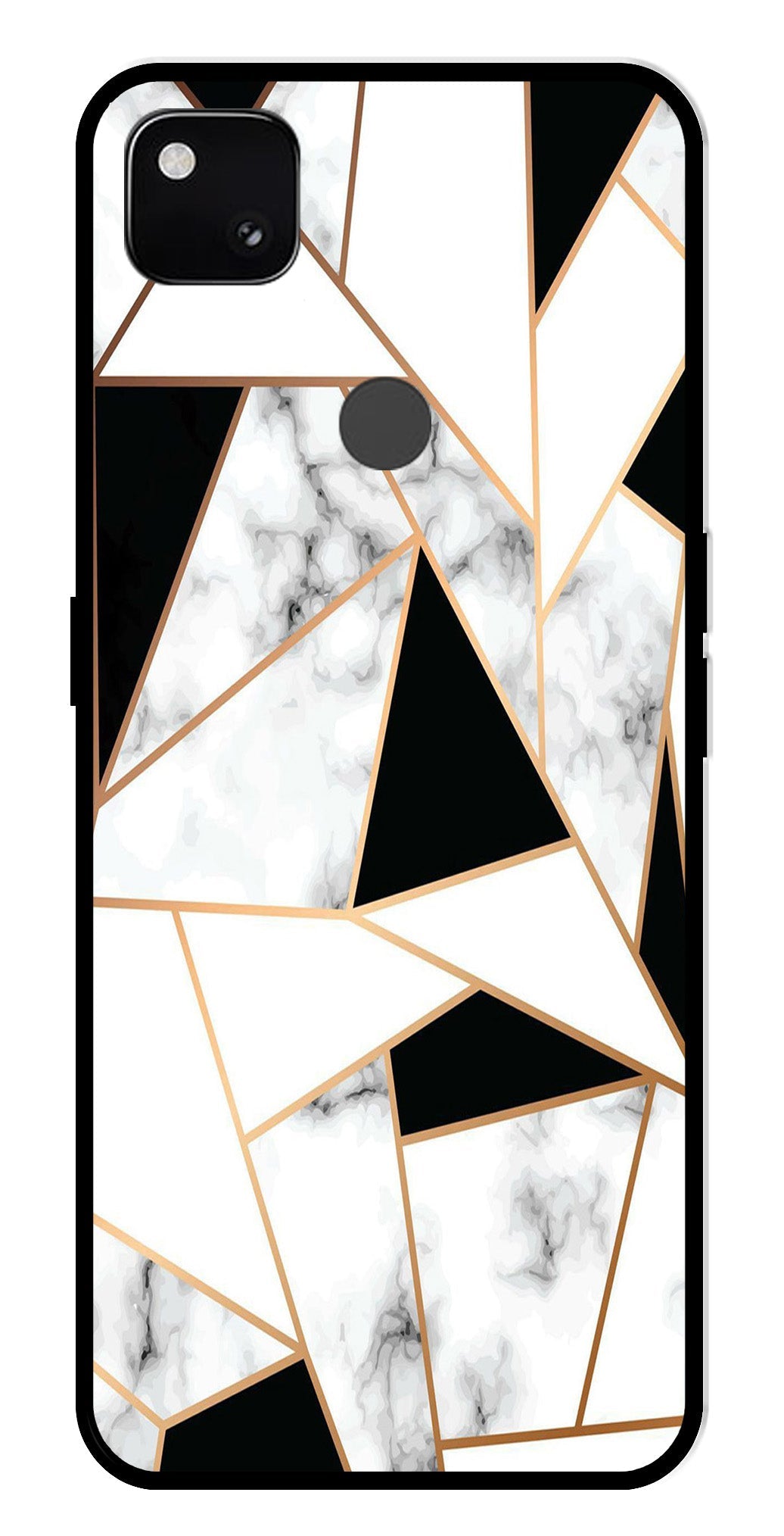 Marble Design2 Metal Mobile Case for Google Pixel 4A   (Design No -08)