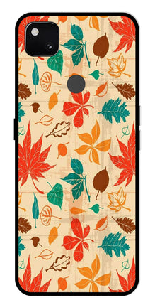 Leafs Design Metal Mobile Case for Google Pixel 4A