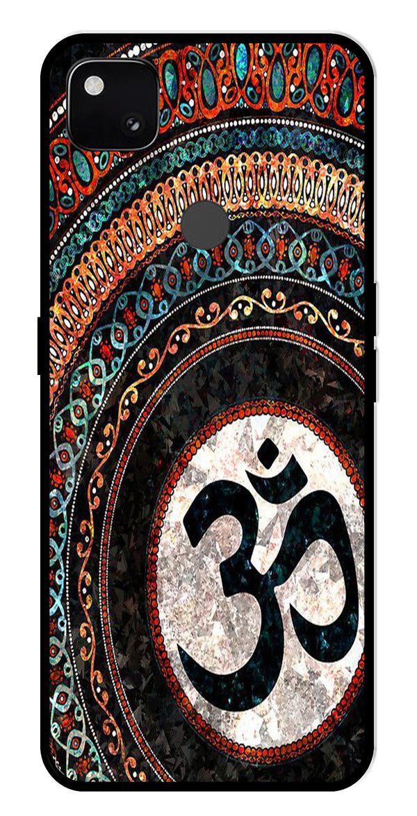 Oum Design Metal Mobile Case for Google Pixel 4A   (Design No -15)