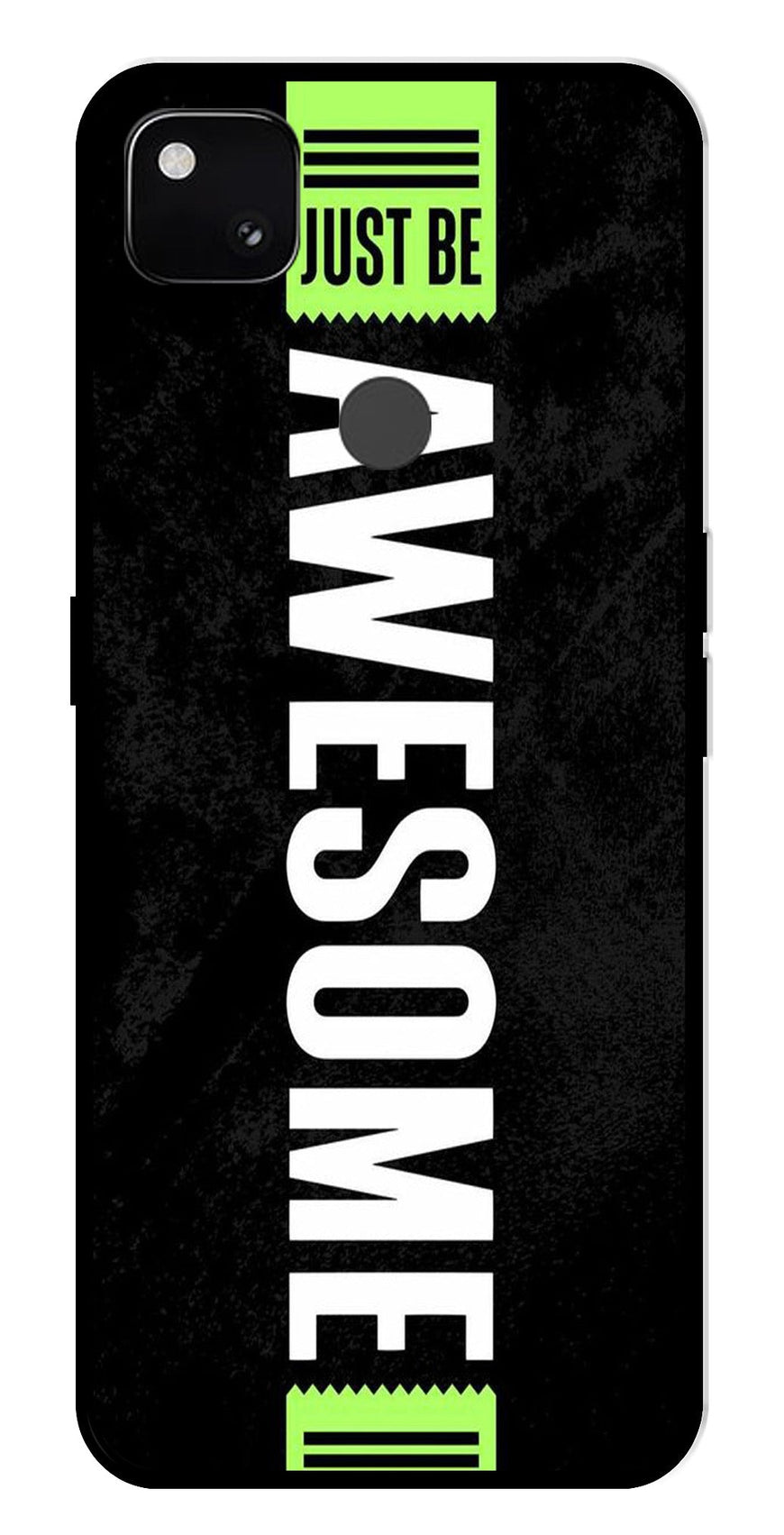 Awesome Metal Mobile Case for Google Pixel 4A   (Design No -33)