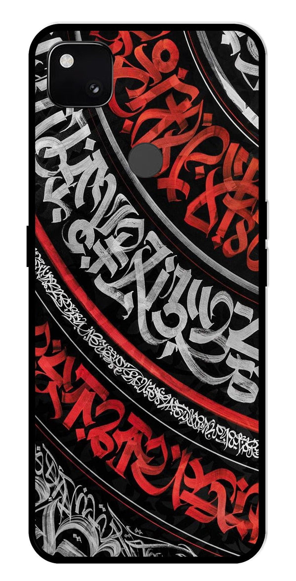 Qalander Art Metal Mobile Case for Google Pixel 4A   (Design No -49)