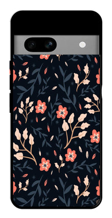 Floral Pattern Metal Mobile Case for Google Pixel 6a