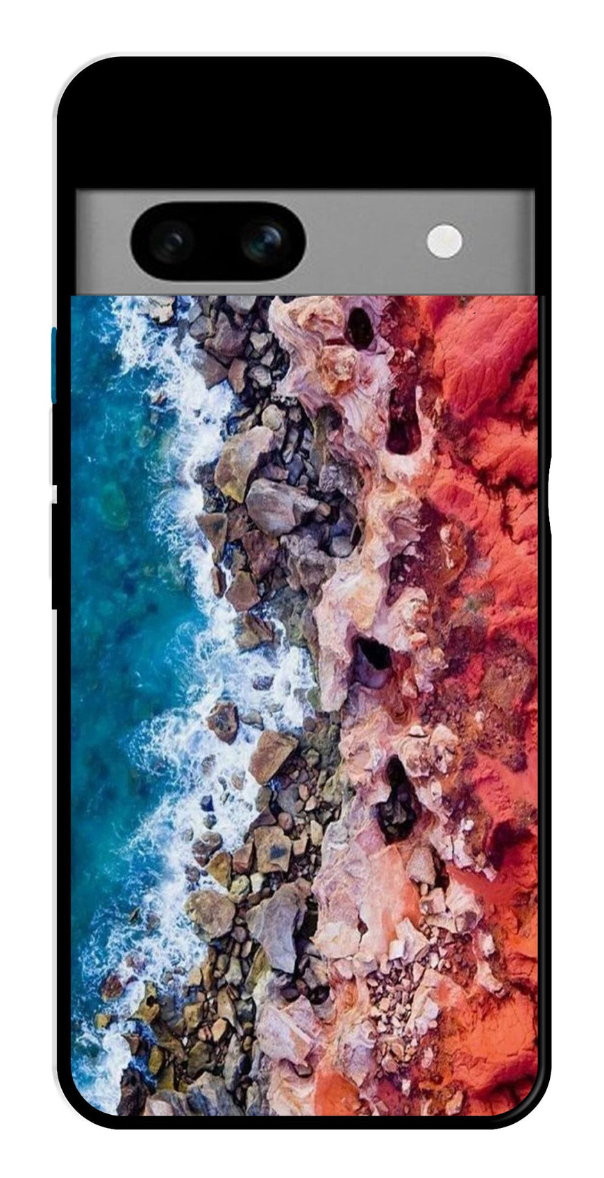 Sea Shore Metal Mobile Case for Google Pixel 6a   (Design No -18)