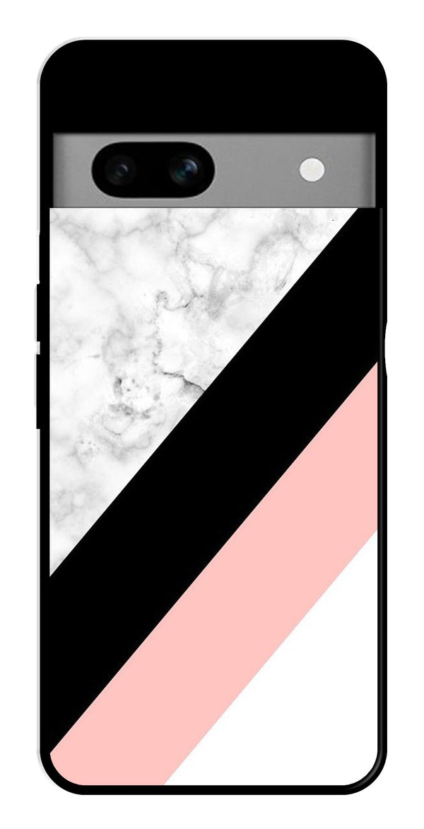 Marble Design Metal Mobile Case for Google Pixel 6a   (Design No -24)