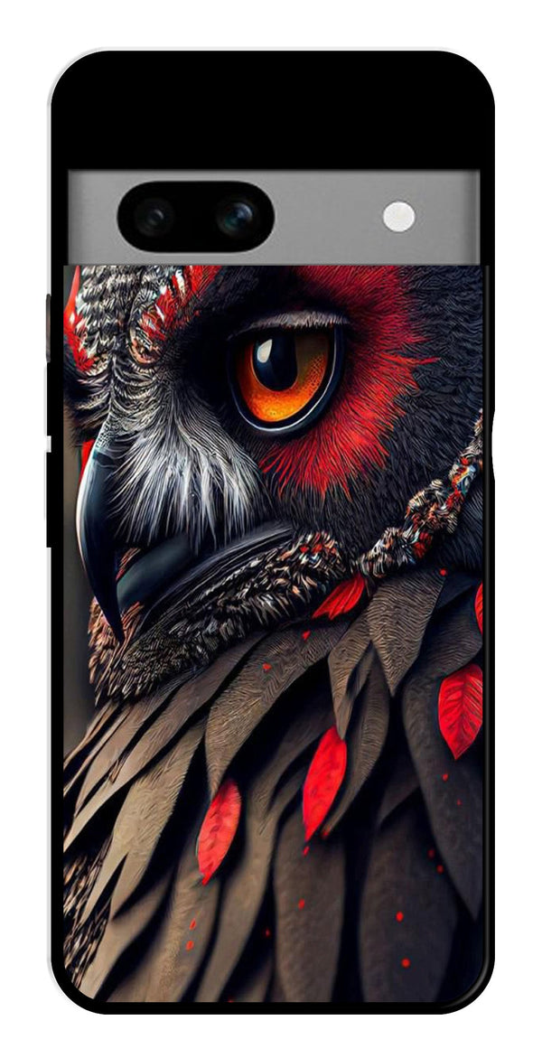 Owl Design Metal Mobile Case for Google Pixel 6a   (Design No -26)